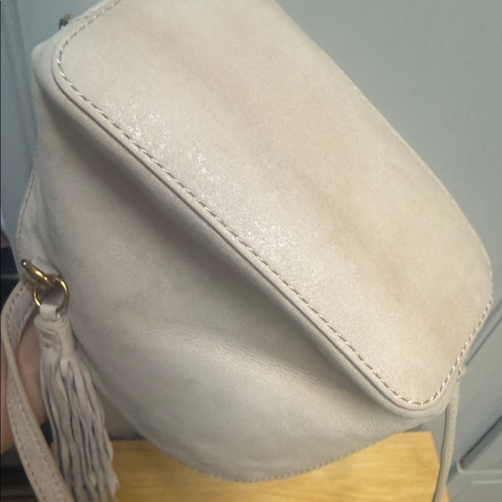 HOBO Beige Shoulder Bag with Tassel - Picture 12 of 17
